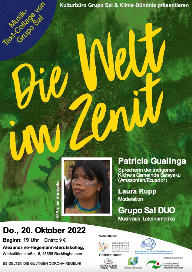 Plakat Gualinga Oktober 2022